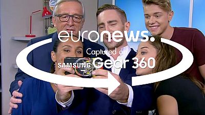 360° video: behind the scenes at the live Juncker interview