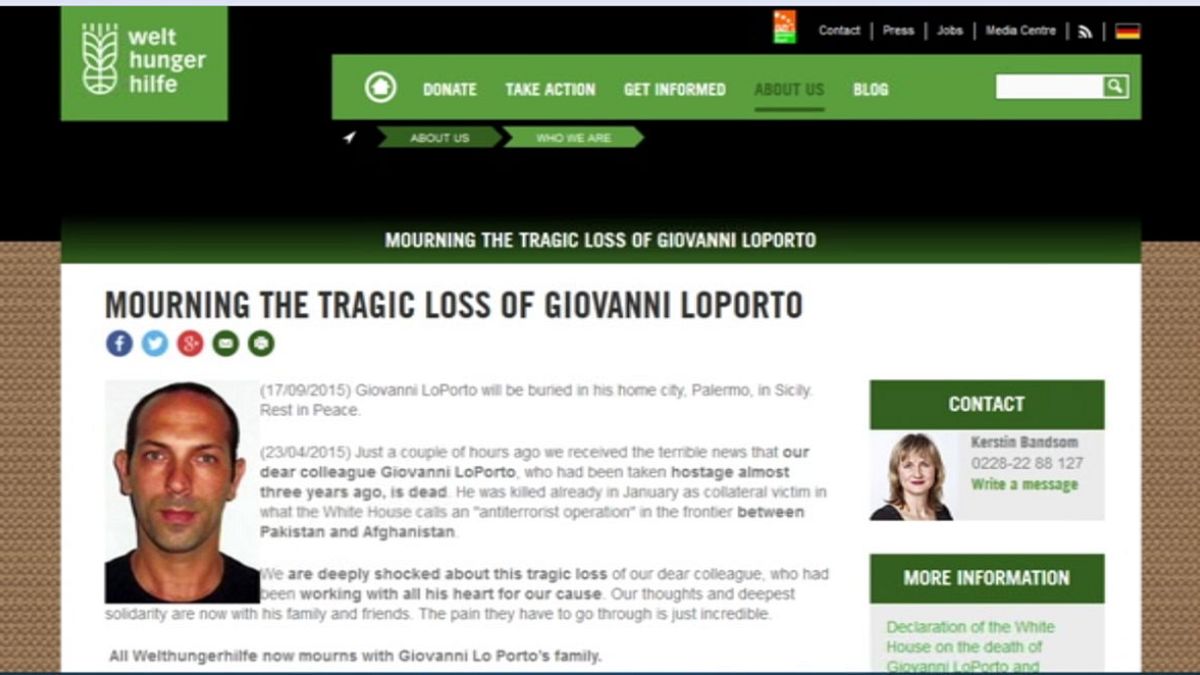 Kárpótlást fizet Washington egy dróntámadásban megölt olasz civil családjának