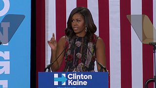 US first lady Michelle Obama hits campaign trail for Clinton