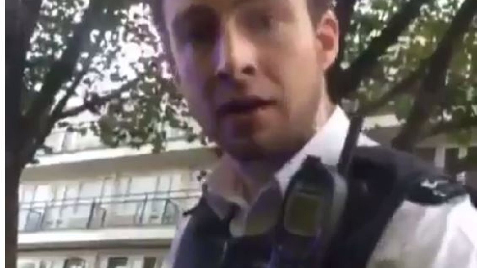British police officer investigated after smashing car window