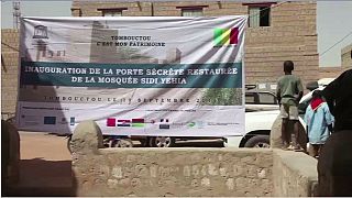 Mali unveils restored mosque nearly destroyed by jihadists