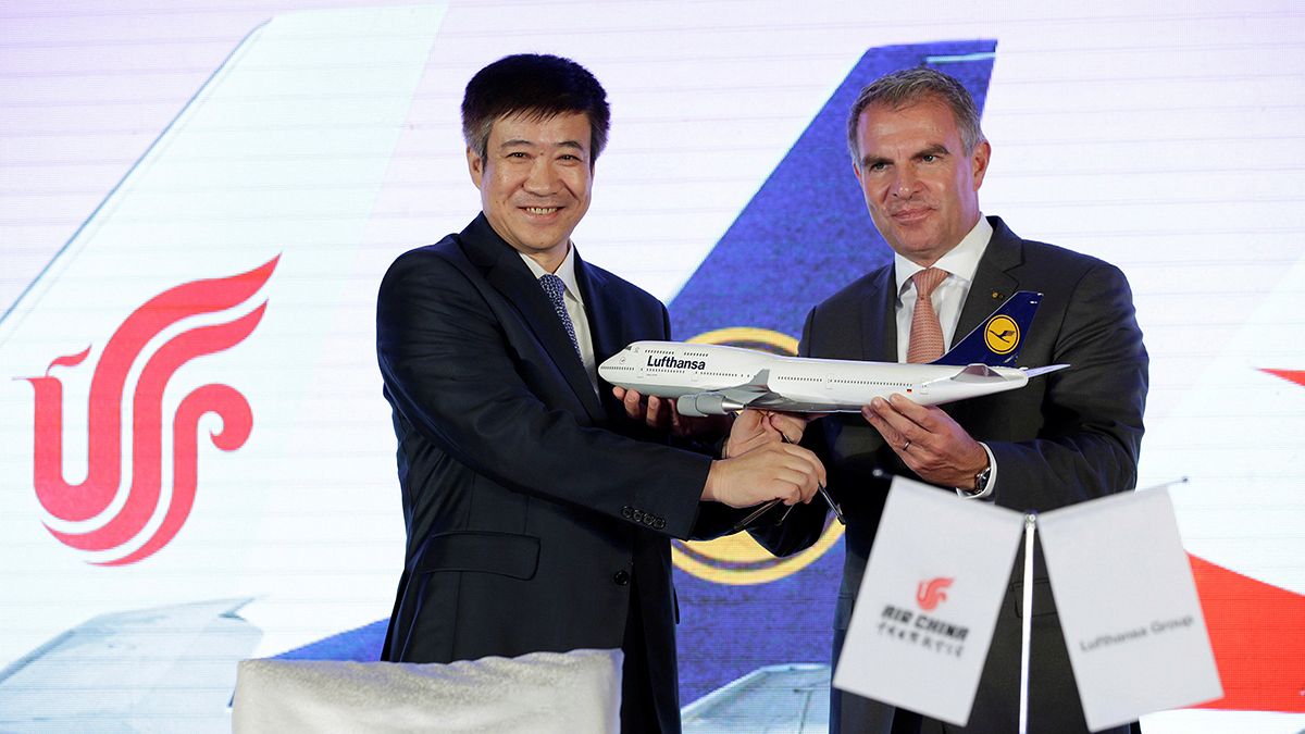Lufthansa und China Air grüßen als Partner