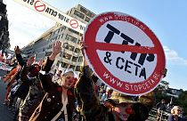 Grande manifestazione a Bruxelles contro TTIP e CETA