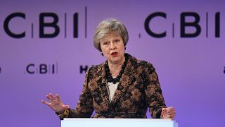 Image: Prime Minister Theresa May delivers speech at CBI Conference