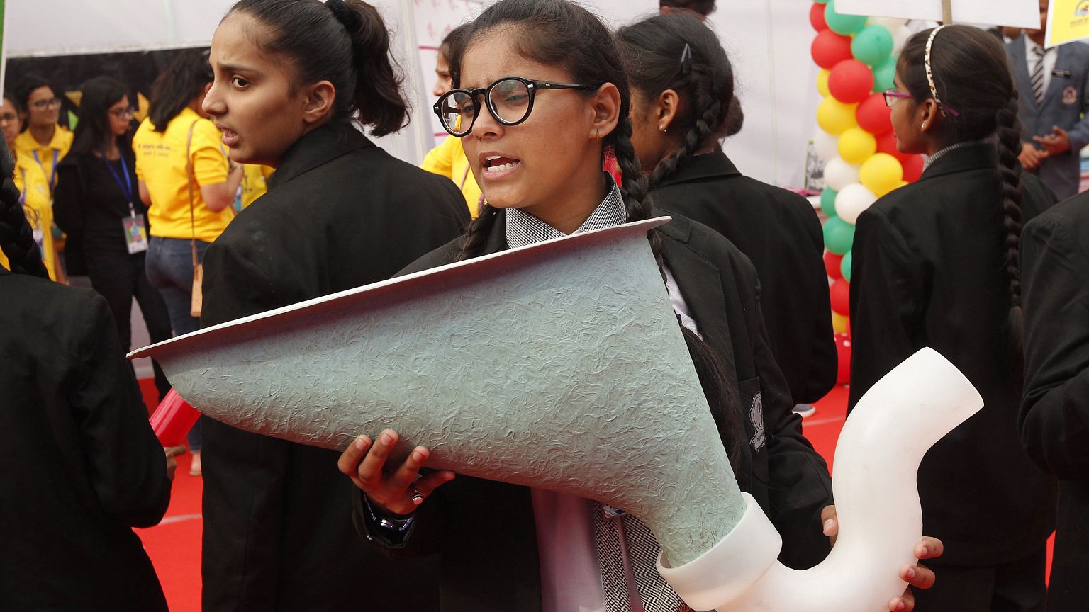 Image: India marks World Toilet Day
