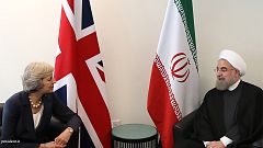 ترزا می در گفتگو با حسن روحانی از وضعیت نازنین زاغری ابراز نگرانی کرد