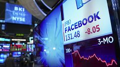 Facebook stock shares at the New York Stock Exchange on Nov. 19, 2018.