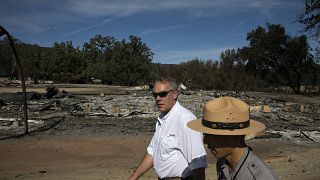 Secretary of the Interior Ryan Zinke visits the decimated Paramount Ranch i