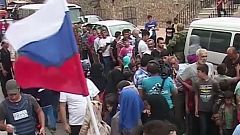Syrien: Russland verteilt humanitäre Hilfe in Aleppo