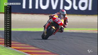 Marquez lays one hand on MotoGP championship