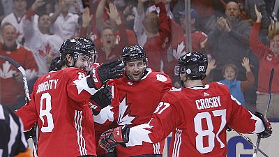 Canadá na final da Taça do Mundo de hóquei no gelo