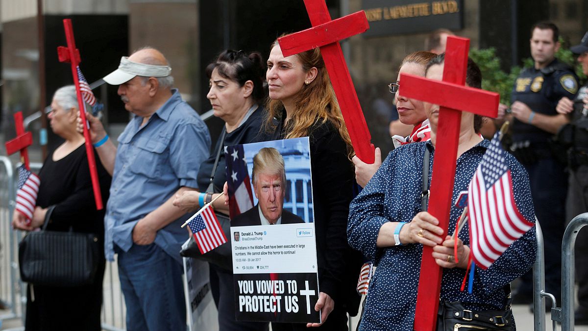 Image: FILE PHOTO: Protesters rally outside the federal court just before a