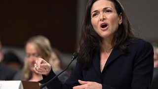 Facebook COO Sheryl Sandberg testifies before the Senate Intelligence Commi
