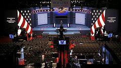 USA: Clinton und Trump treten erstmals in Fernsehduell gegeneinander an