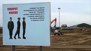 Una base militar rusa toma forma en la frontera con Ucrania