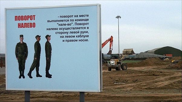Una base militar rusa toma forma en la frontera con Ucrania Una base militar rusa toma forma en la frontera con Ucrania