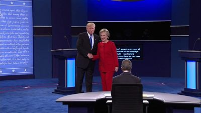 Trade and tax returns - business issues prominent in presidential debate