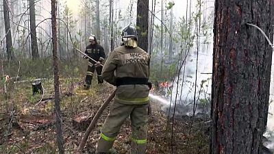 السلطات الروسية تعمل لاحتواء حرائق الغابات في سيبيريا