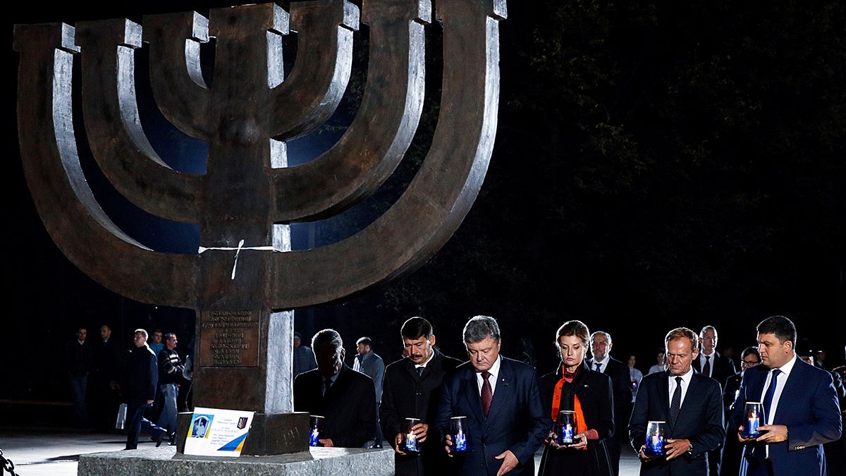 L'Ucraina ricorda il massacro nazista degli ebrei a Babi Yar, 75 anni dopo