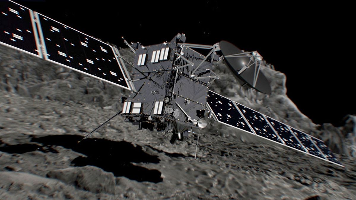 Rosetta crash-lands on her comet