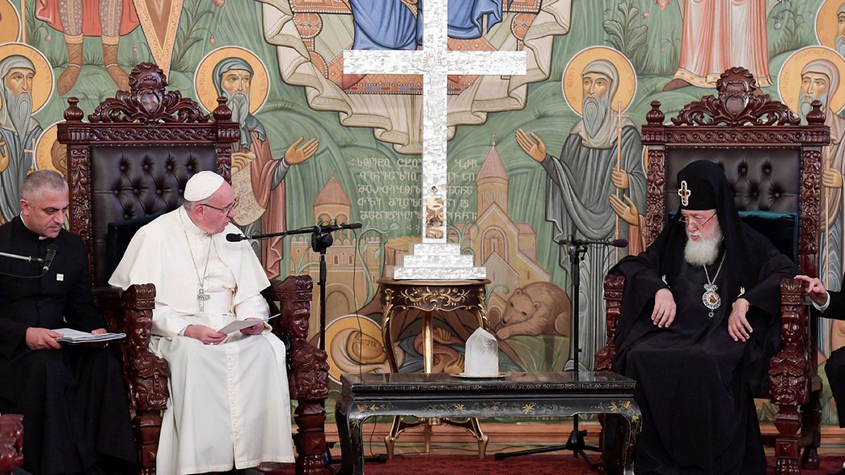 Papa Francis ilk kez Gürcistan'da