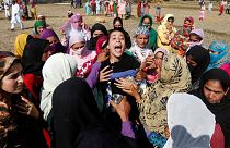 Villagers protest as tensions rise in Kashmir