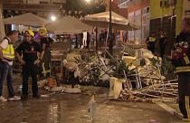 Al menos 74 heridos en una explosión de gas en Málaga, España