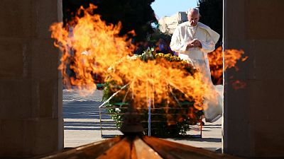 Le pape Francis a célébré une messe dimanche en Azerbaïdjan