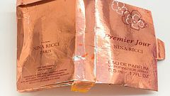 A counterfeit perfume box that carried a bottle containing Novichok.
