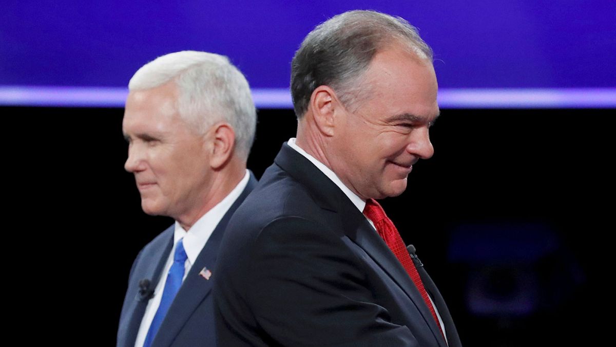 Im US-Wahlkampf liefern sich die Vizepräsidentschaftskandidaten ein erstes TV-Duell