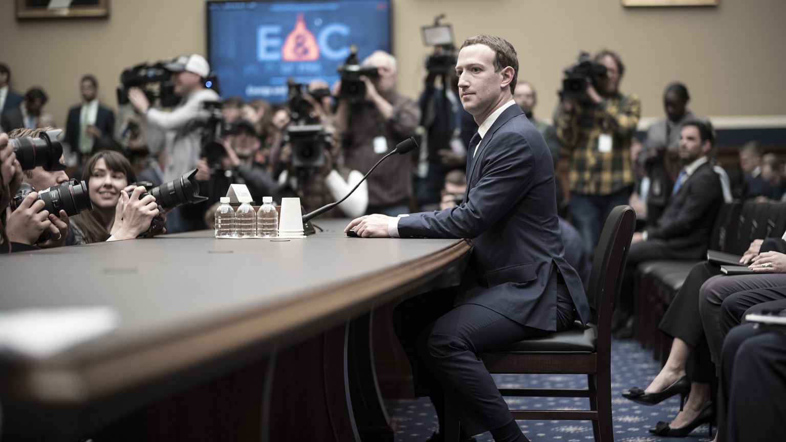 Facebook CEO Mark Zuckerberg appears before the House and Energy Committee 