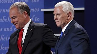 Kaine and Pence trade blows and barbs at the vice-presidential debate