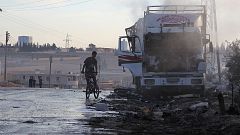 الأمم المتحدة تؤكد تعرض قافلة مساعدات لها في حلب إلى غارة جوية الشهر الماضي