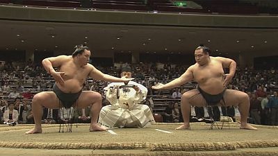 Espectáculo de Sumo en Japón