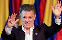 Juan Manuel Santos dedicates Nobel Peace Prize to Colombians, past and present