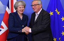Image: EU Commission President Jean-Claude Juncker and Britain's Prime Mini