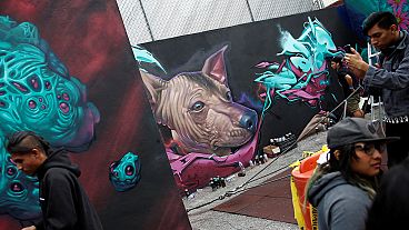 Graffiti festival in Mexico City