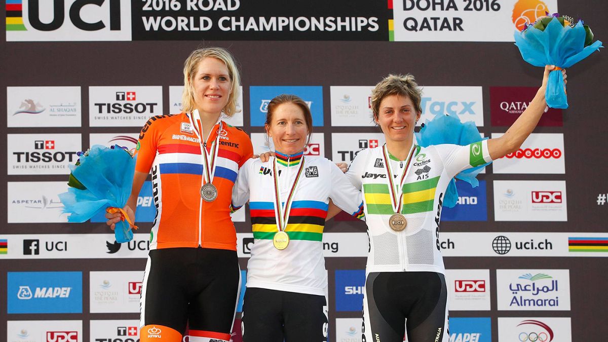 Amber Neben wins second UCI Women's Time Trial title