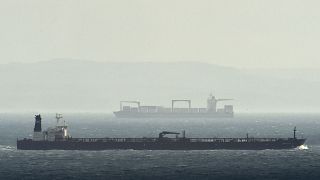 Image: Cargo ships in the English Channel