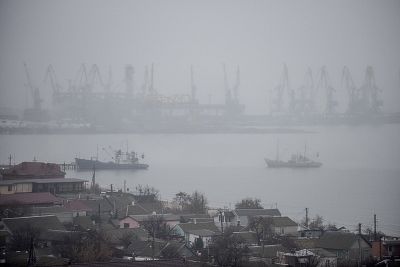 Access to the Ukrainian port of Berdyansk, on the Sea of Azov, has been restricted by Russia\'s control of the Kerch Strait.