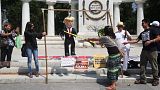 حمله به مترسک ترامپ در مکزیک