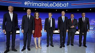 Sarkozy, blanco de las críticas en el primer debate de las primarias del centro-derecha francés