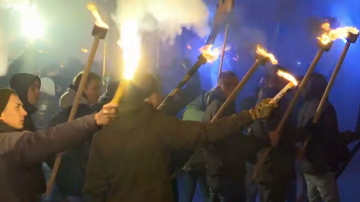 Kijevben tüntettek az ukrán nacionalisták