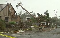 Tornado tears up Oregon beach town