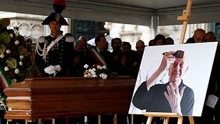Italie : dernier hommage à Dario Fo à Milan