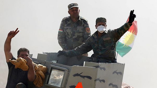 Iraqi soldiers celebrate Mosul offensive Iraqi soldiers celebrate Mosul offensive