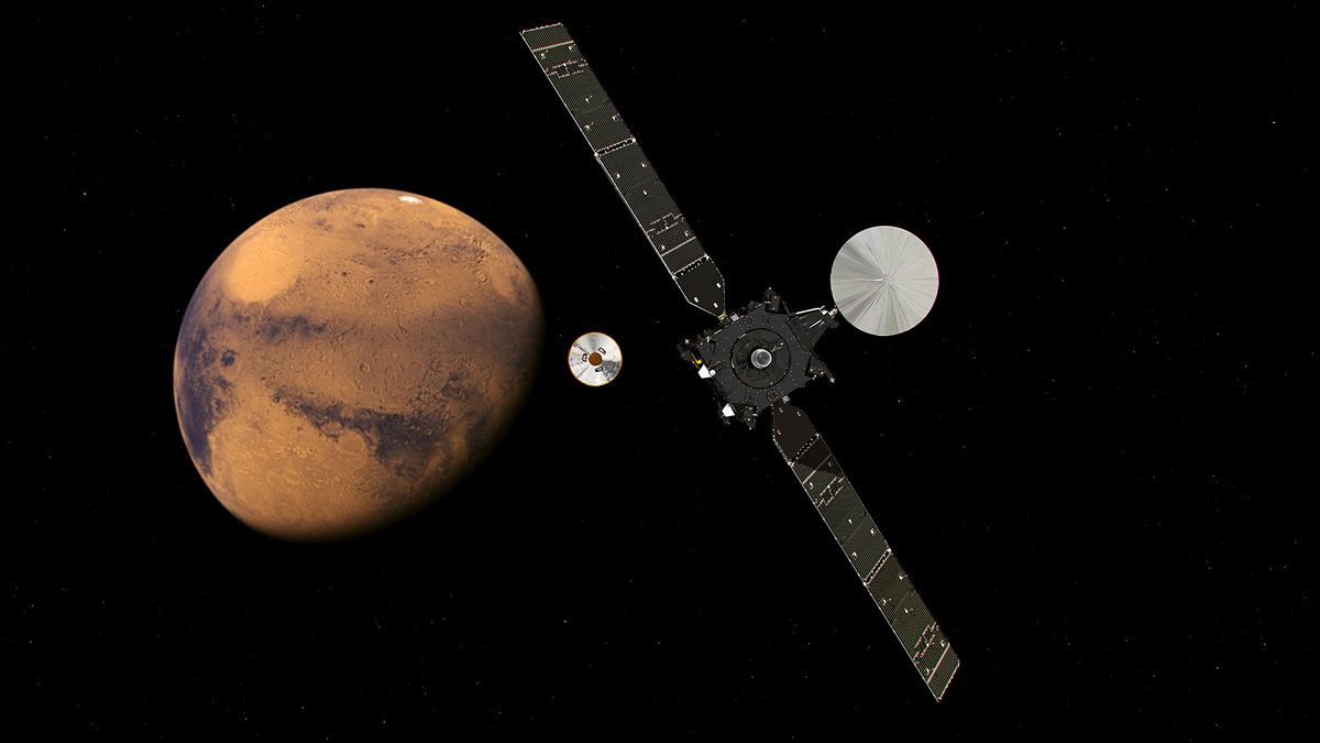 Посадка спускаемого аппарата программы «Экзомарс» на красную планету: прямая трансляция