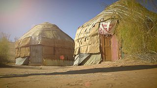 Una notte in una tenda "yurta"