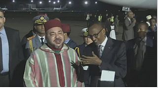 Le roi Mohammed VI en visite au Rwanda