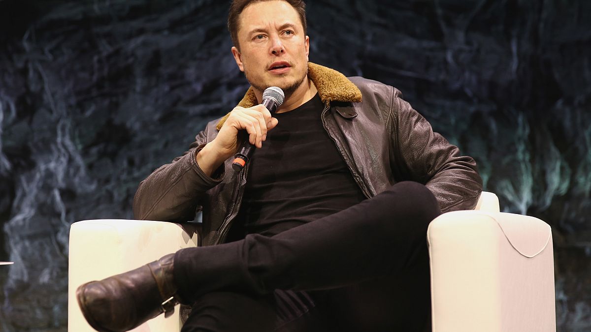 Image: Elon Musk speaks onstage at "Elon Musk Answers Your Questions!" duri